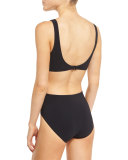 Basics V-Neck Monokini Swimsuit