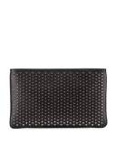 Loubiposh Spiked Clutch Bag, Black