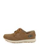 Jayden 1955 Suede Moc-Toe Tennis Sneaker, Tan