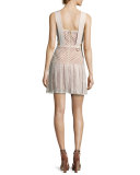 Avery Lace A-Line Mini Dress, Cream
