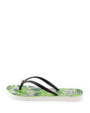 Thin Printed Thong Sandal