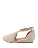 Natalia d'Orsay Demi-Wedge Pump, Mushroom