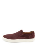 Ace Men's Perforated Suede Skate Sneaker, Red