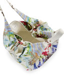 Embellished Soft Beach Bag, Exotic Hypnotic