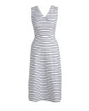 sleeveless striped a-line dress, ink