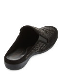 Gadar Crystal Suede Mule, Black