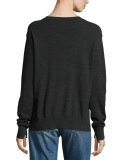 Cashmere Uneven-Hem Sweater