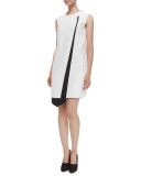 Layer Asymmetric Bicolor Dress