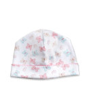 Owfully Cute Printed Baby Hat, Pink