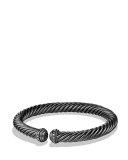 7mm Black Cable Spiral Bracelet