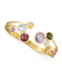 Jaipur Three-Strand Mixed-Stone Bangle