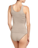 Touch Feeling Stretch-Jersey Tank Top, Taupe Gray