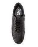 Leggero Calfskin Lace-Up Sneaker, Black