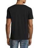 Anders Letter Stamps Organic Cotton T-Shirt, Black