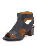 Teasel Leather City Sandal, Country Marino