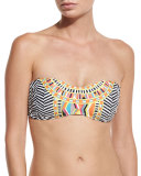 Brasilia Bandeau Swim Top, Multi