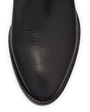 Rockstud Leather 70mm Chunky-Heel Bootie