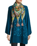 Raglan-Sleeve Georgette Blouse, Plus Size  