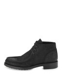Crawford Leather Moccasin Boot, Black