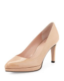Plato Patent Leather Pump, Adobe