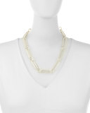Courtly Chain Link Necklace, Silver, 18"