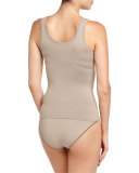 Touch Feeling Stretch-Jersey Tank Top, Taupe Gray
