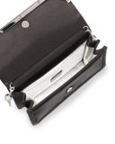 Lenox Satin Crystal-Trim Clutch Bag, Black