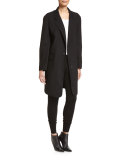 Jersey-Knit Drawstring Pants, Black