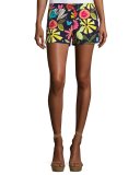 Corbin 2 Floral Stretch Shorts, Blue/Multicolor