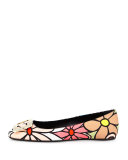 Flower-Print Ballerine U Flat, Multi