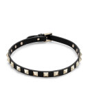 Leather Rockstud Choker Necklace