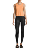 Airbrush Printed High-Waisted Sport Leggings