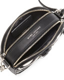 Shutter Small Zebra-Print Camera Bag, Dove/Multi