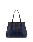 Marlborough Iphis-Print Tote Bag, Dark Blue