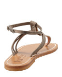 Papyrus Ankle-Strap Thong Sandal
