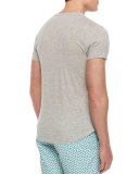 Tommy Crewneck Short-Sleeve T-Shirt, Gray