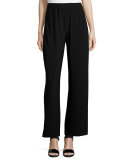 Stretch-Knit Wide-Leg Pants