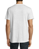 Lyon Jersey Scribble Camo T-Shirt, White
