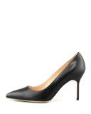 BB Leather 90mm Pump, Black