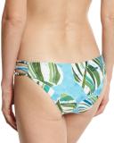 Low Down Reversible Strappy Swim Bottom, Blue