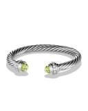 Cable Classics Bracelet with Prasiolite and Diamonds