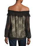 Reese Off-the-Shoulder Lace Blouse