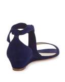 Clarita Suede Demi-Wedge Sandal