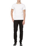 M5 Raw Slim Selvedge Denim Jeans, Black