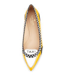 go taxi pointed-toe flat