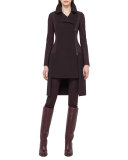 Jersey Side-Zip Skinny Pants, Mangosteen