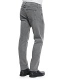 Slim-Leg Skinny Jeans, Iron Gray