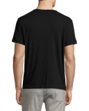 Gaskell Nebulous Short-Sleeve Henley T-Shirt, Black