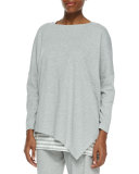 Oversized Asymmetric Cotton Top 
