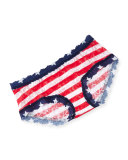 Stars & Stripes Printed Lace Boyshorts